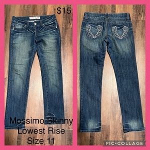 Mossimo Skinny Lowest Rise Jeans